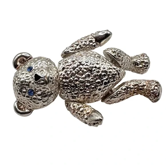 Vintage Articulating teddy bear brooch EUC - Picture 7 of 7